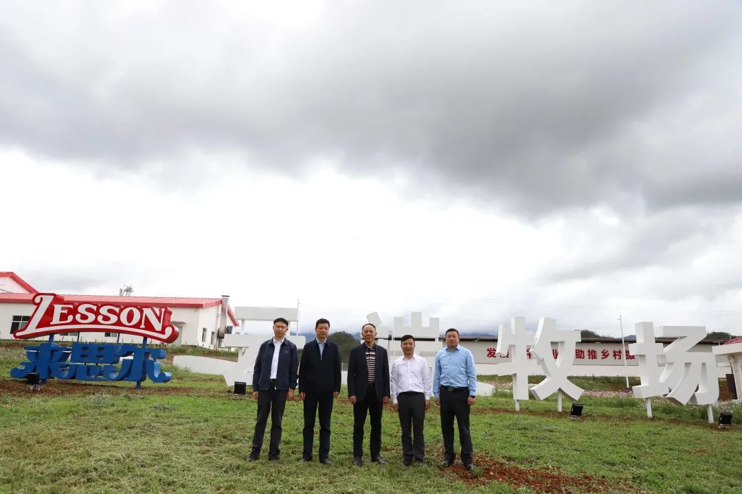 云南省政府党组成员、副省长王显刚 赴来思尔乳业云端牧场考察调研